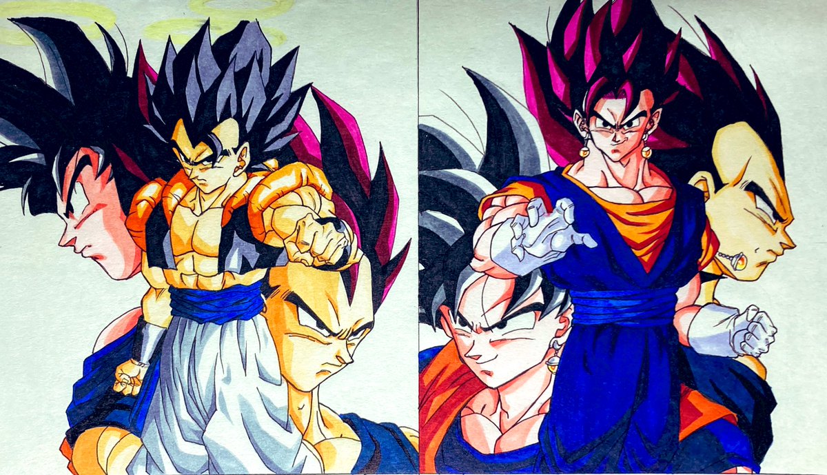 Yusaku Akashi 金髪ベジットと金髪ゴジータ2つ Yusaku Akashi 金髪