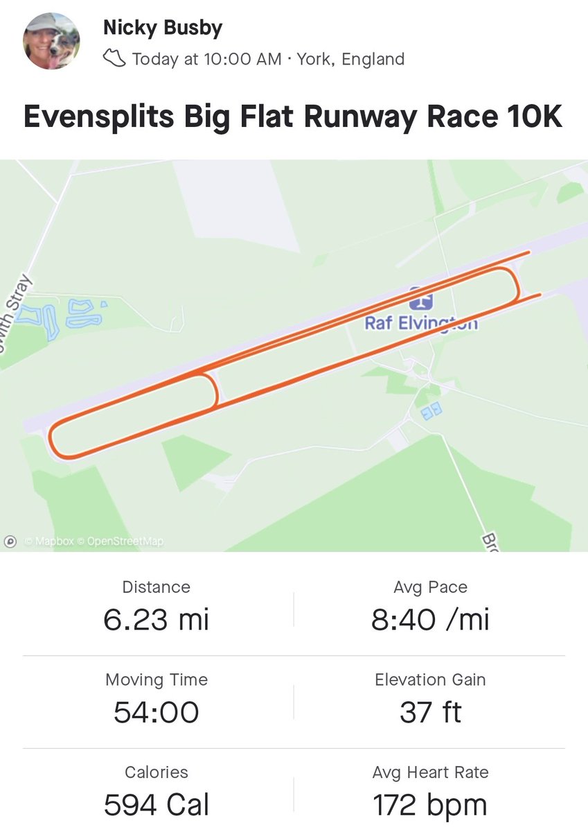 NickyLawImages's tweet photo. #EvenSplits Big Flat Runway 10K Race at #Elvington #airfield #York
A nice way to start my Sunday! 🏃🏽♀️🏅 https://t.co/dhIddIXt3X