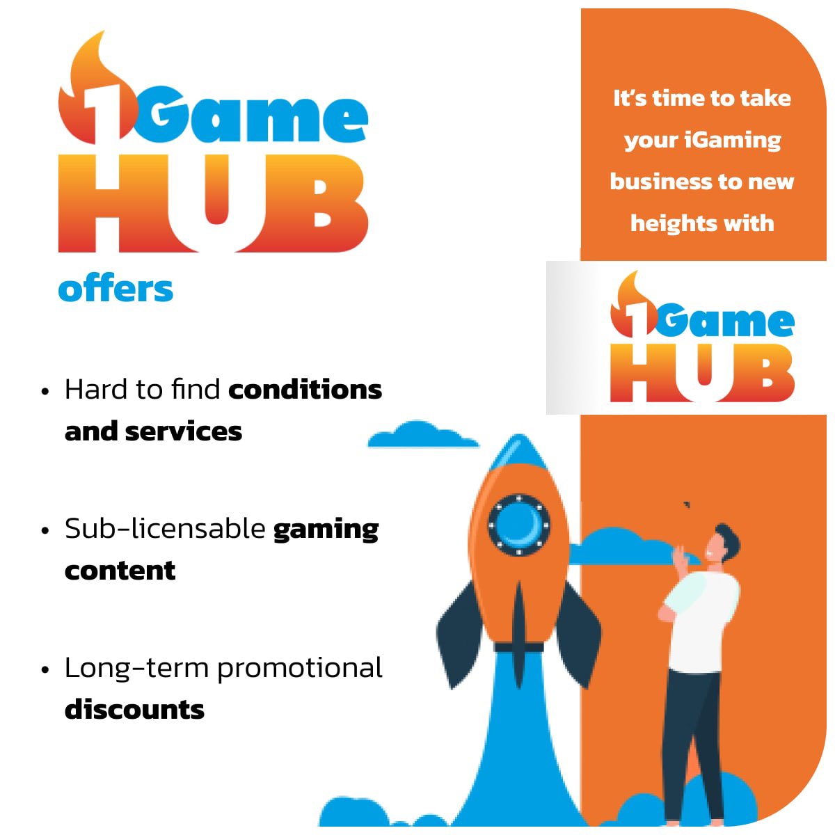 1GameHUB is one of a kind game aggregation platform with better service, flexible conditions and very competitive rates 🔥

#ICELondon2022
📍North Gallery Suite 19
📧 ice2022@1gamehub.com 

It’s time to take your business to new heights with #1GameHUB 🚀