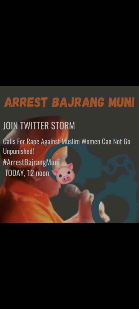 Deadlineembaci1's tweet photo. #ArrestBajrangMuni https://t.co/WysxOvE825