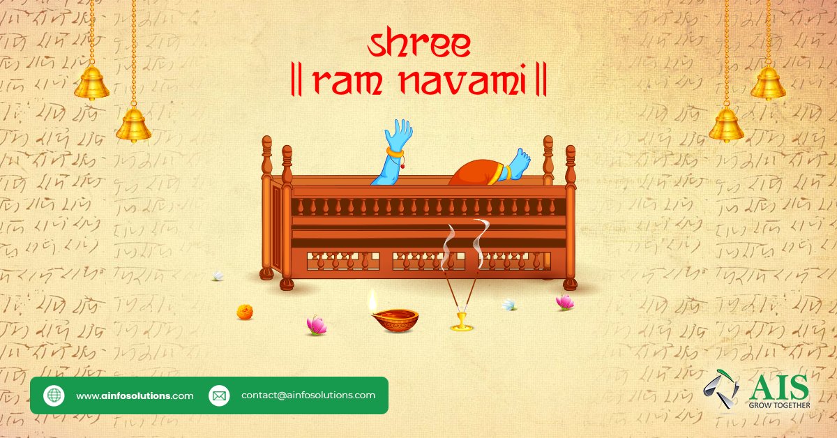 AISwebsolution's tweet image. AIS Wishing a very Happy Ram Navmi to everyone. May Prabhu Shri Ram bless everyone with happiness, good health & prosperity.
#RamNavami #ramnavami2022 #HappyRamNavami #JaiShreeRam