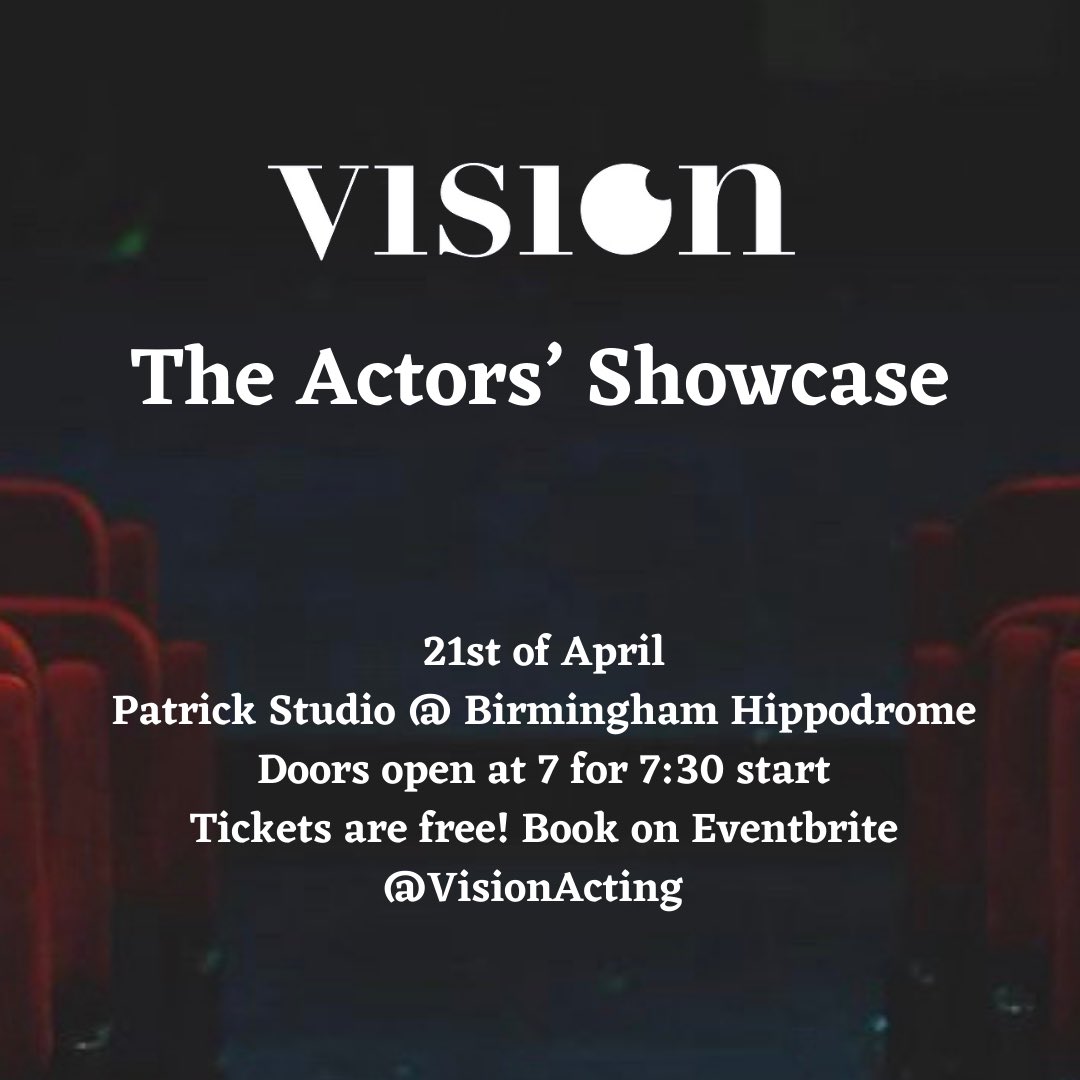 VisionActing's tweet image. We aim to change the landscape of the industry, the stories that are being told, and the people who tell them.

We’d love for you to join us as we share a selection of scenes from different plays, showcasing the talents of our students. 

Free tickets 🎟 

Link in bio 🤝