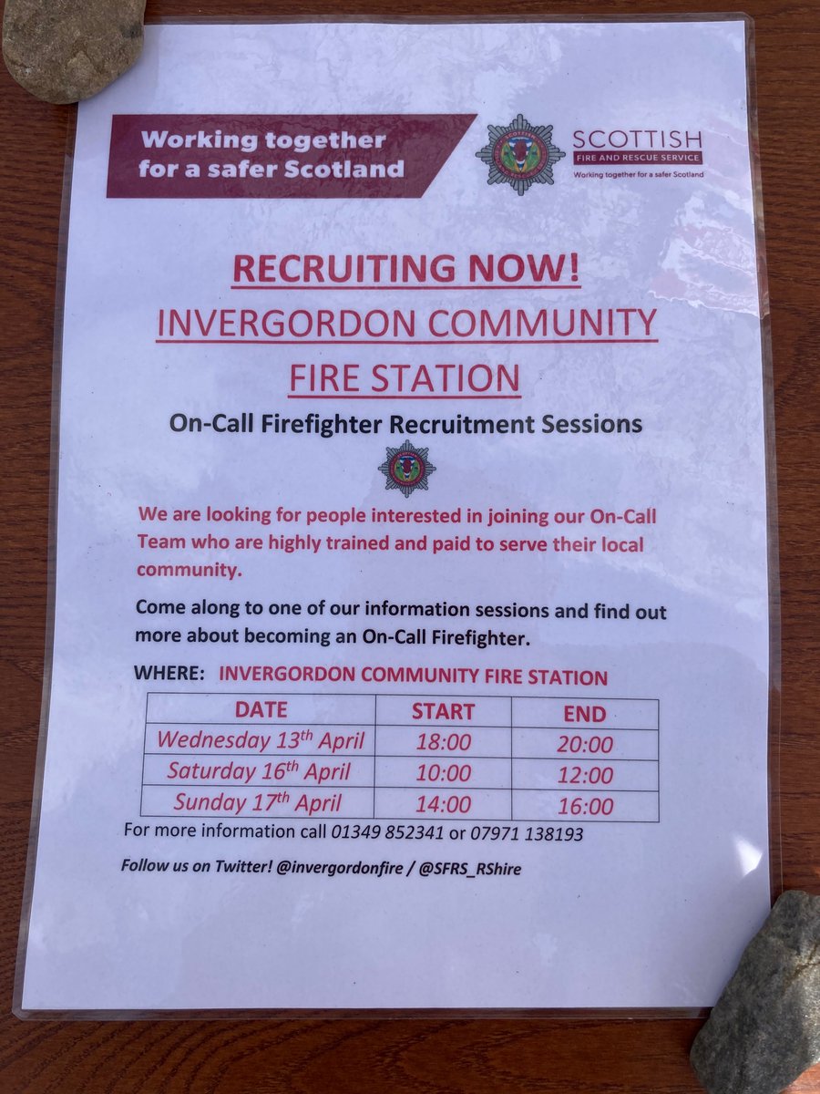 At Tomich Cafe this afternoon! Promoting current vacancies within our On-Call Team 🚒
