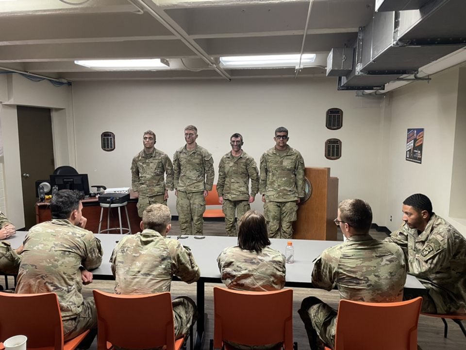 shsuArmyRotc's tweet photo. Tired but still just as tough as nails, our time honored tradition of testing the most determined individuals in the organization honored only 4 when the dust settled. Schuder’s Rangers are a cornerstone to the program as SSG Raymond was to SHSU back in the early 80s. https://t.co/lLQ78SJuZr