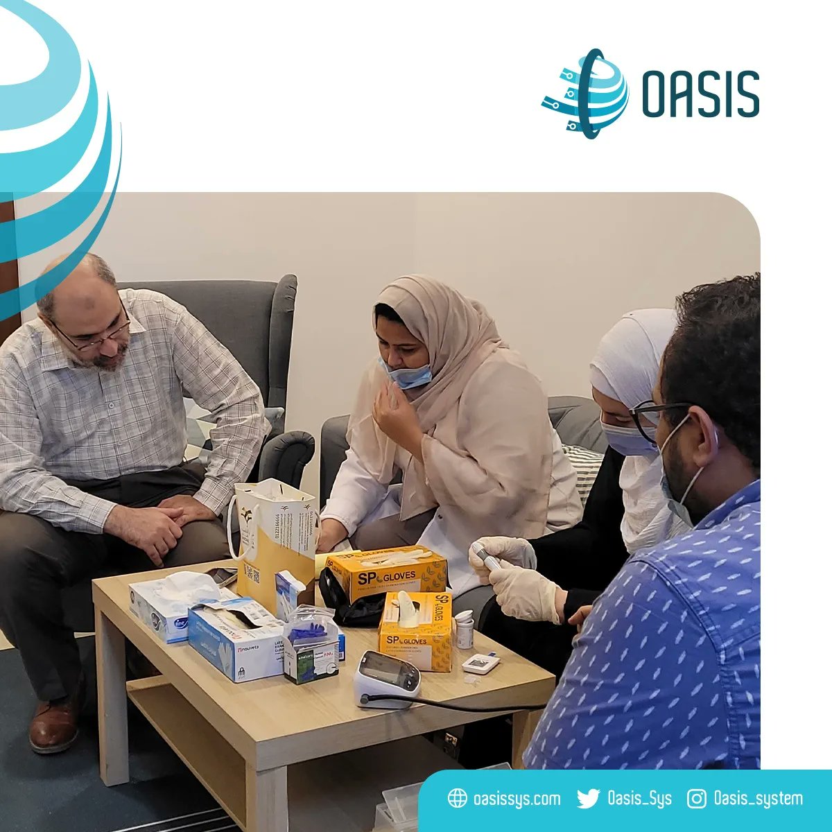 Oasis_Sys's tweet photo. جانب من فعالية #يوم_الصحة_العالمي في شركة أوايسيس، والتي نُظِمت بالتعاون مع @andalusia.family، حيث ركزت على صحة الموظف في رمضان أثناء الصيام وبعده، والقيام ببعض الفحوصات الطبية للموظفين.
#OAISIS #OASIS_PLUS https://t.co/85rCUqm93C