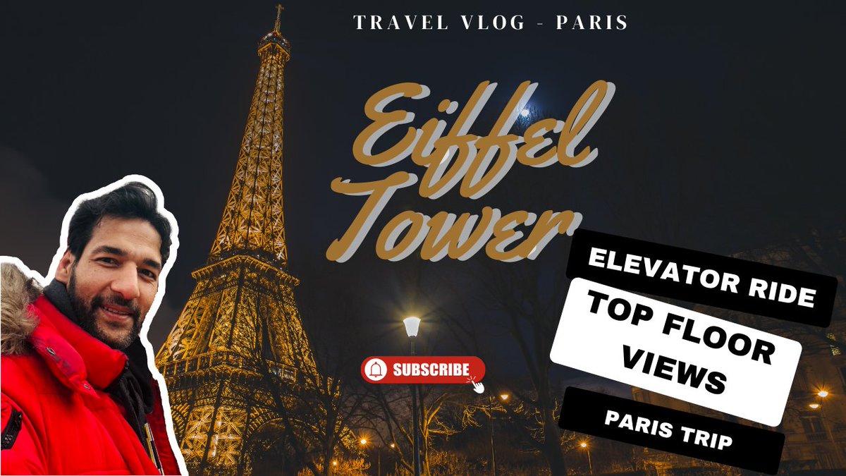 Eiffel Tower Top Floor View | Elevator Ride | Paris Trip youtu.be/zrRmZSrB37M via <a href="/YouTube/">YouTube</a>