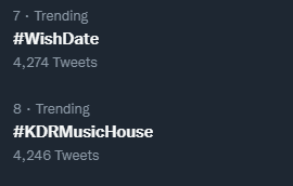 iamjojieann's tweet photo. We are trending! Lavarn! 🤍

#WishDate
#KDRMusicHouse https://t.co/cg5ZBxrWLD