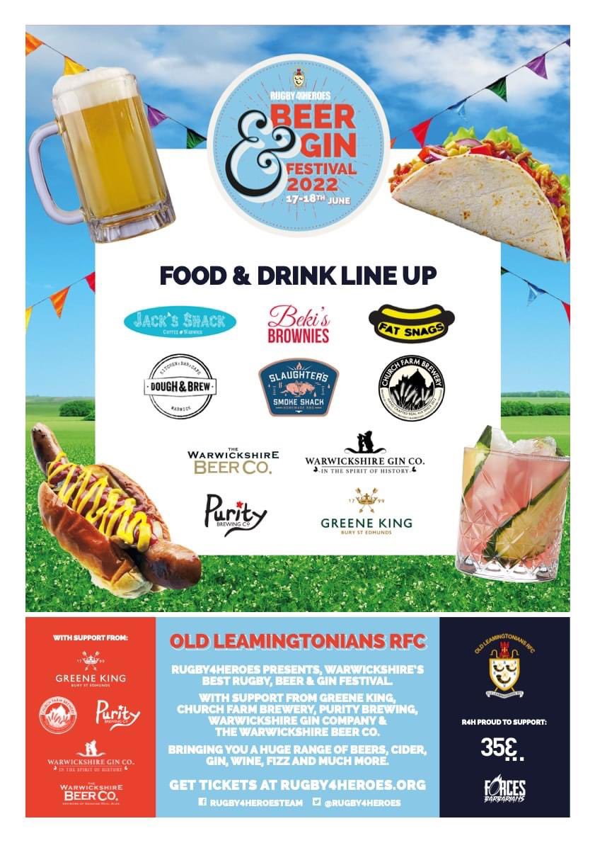 Thoroughly stoked to be working with some of the best street food and drinks partners around @FatSnags <a href="/JacksShackWark/">Jack's Shack</a> <a href="/bekisbrownies/">Beki's Brownies</a> <a href="/DoughAndBrew/">Dough And Brew</a> #SlaughtersSmokeShack <a href="/ChurchFarmBrew/">Church Farm Brewery</a> @Purityale <a href="/WarksBeerCo/">Warwickshire Beer</a> <a href="/greeneking/">Greene King</a> <a href="/warwickshiregin/">warwickshiregincompany</a> Tickets available online on website !!