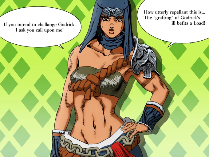 *There was a bit of JOJO-like phrasing in her lines, something you might not understand in English. 