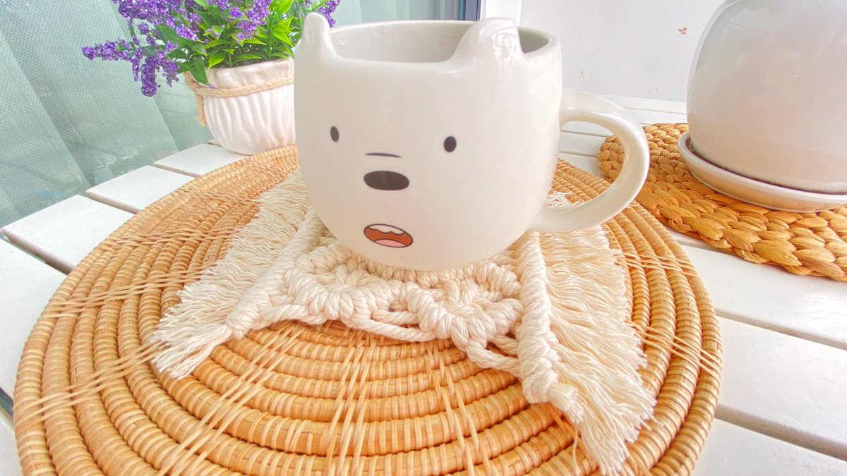 SweetMacrame's tweet photo. DIY a Bohemian Style Macrame Coaster|做一个波西米亚风格的花边杯垫|Coaster Tutorial|花边杯... https://t.co/VZqm9WaSAu 来自 @YouTube https://t.co/l7ox3gpstm