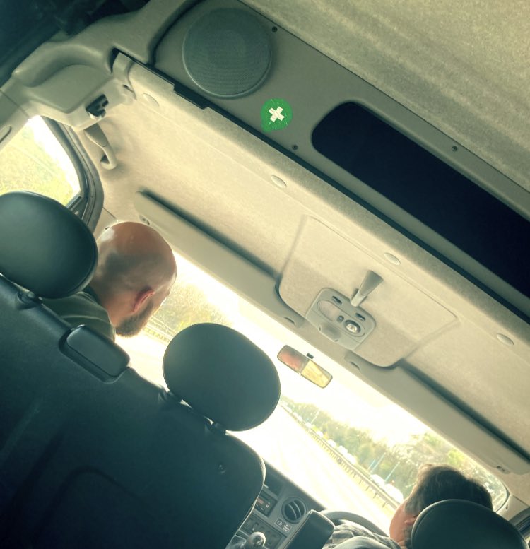 StBensGCSEEng's tweet photo. ‘Praise be’ on our way to London with a group of awesome sixth formers to watch an opera! Thank you Mrs Molumby for driving, Mr Thornhill for organising and Miss Kelly for the sweet! 🚕 🍬🎭@StBenedictDerby @StBen_6thForm https://t.co/w9lycOAyKW