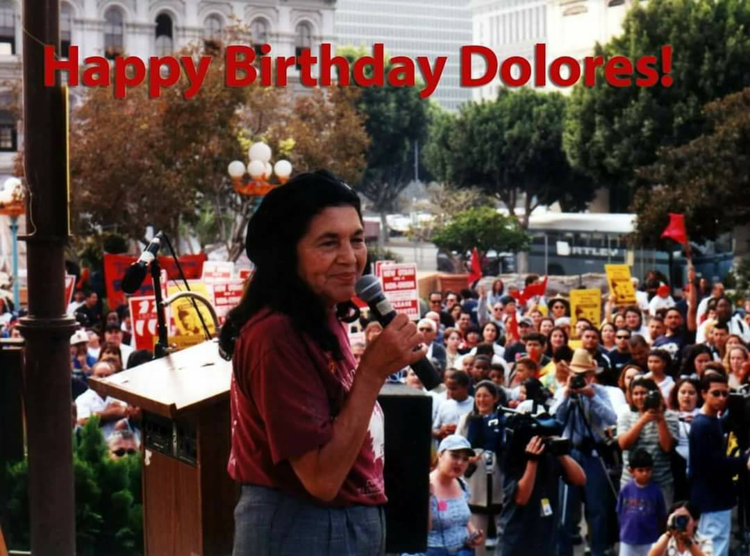 UFWupdates's tweet photo. Join us in wishing @DoloresHuerta a very happy 92nd birthday! 

¡Únete a nosotros para desearle a Dolores Huerta un muy feliz cumpleaños número 92! https://t.co/QsVgLtKrem