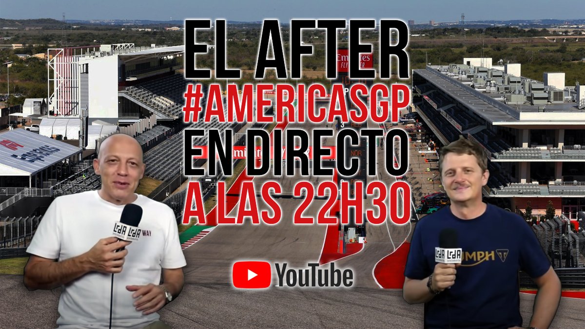 larectadeatras's tweet photo. Os recordamos que tras la carrera de #MotoGP del #AmericasGP -22h30 (España)- tendréis el mejor análisis en nuestro canal de YouTube. 

Pincha el enlace 👇
▶️ https://t.co/DgMdpXtN1b

#larectadeatras #Moto2 #MotoGPisBack #Moto #Directo #Live #Streaming #MotoGPFans #Motorcycle https://t.co/bNO8csIxA3