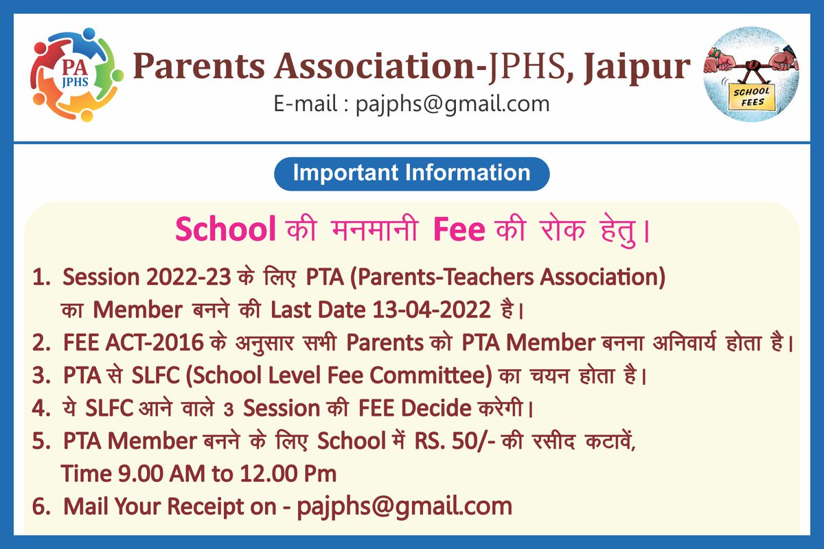 Important @ JPHS Parents