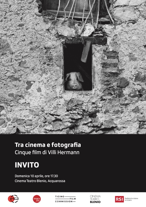 imagofilmlugano's tweet photo. TRA CINEMA E FOTOGRAFIA
Cinque film di Villi Hermann
Domenica 10 aprile 2022 alle 17:30
al Cinema Teatro Blenio

@TicinoFilmCom
@RSIonline
Archivio Donetta https://t.co/TkiwolObDO