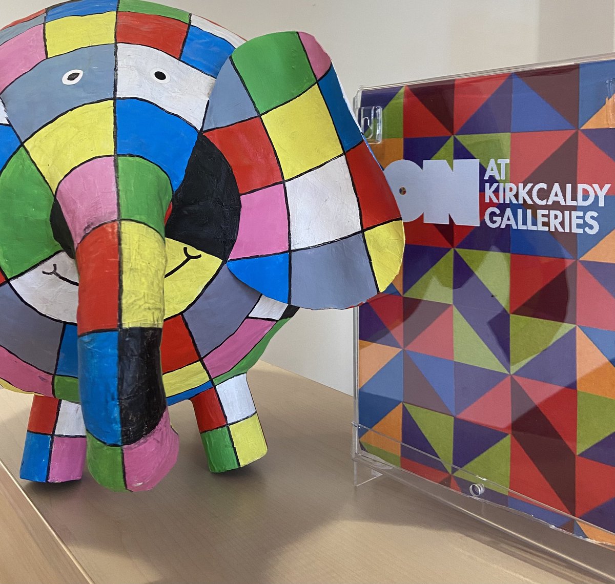 gingerbreadfife's tweet photo. A great wee display @KYGalleries to commemorate the life of David McKee - the author and illustrator of Elmer and Mr Benn. Two of my favourite childhood stories. 😢
#RIPDavidMcKee https://t.co/gBnrOSByKF