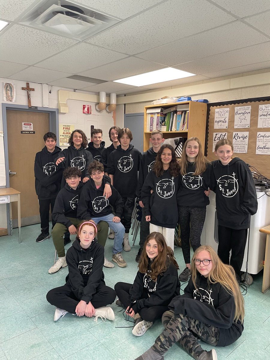 mygrade8squad's tweet photo. The grads in room 202 love their new hoodies 🎓 #Grade8 @SMCDSB_SJA https://t.co/pR0hnrYaiS