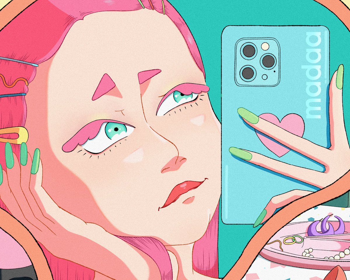 MADAA_artwork's tweet photo. Mirror selfie🌹

#イラスト #おえかき #ファッションイラスト #illustraion #artwork #女の子イラスト #fashionillustration https://t.co/4qdAyfTvFv