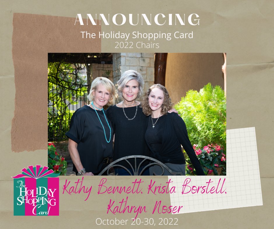 It'll be here sooner than you think! Welcome to this year's HSC Chairs!

#VictoryHouston #HolidayShoppingCard #AmericanCancerSociety #Houston #Giveback #shoplocal