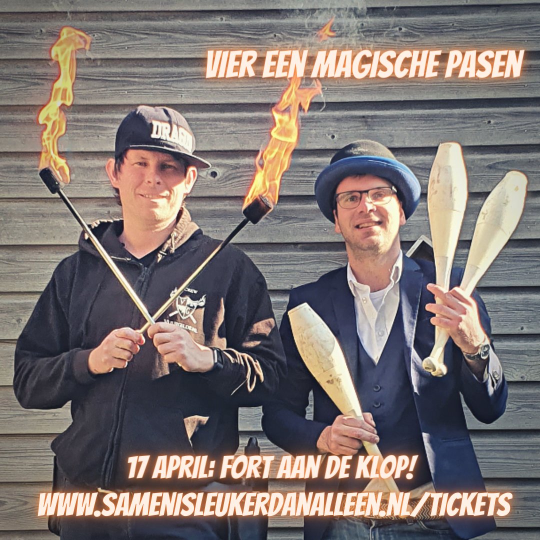 Vuurgilde's tweet photo. Op het puntje van je stoel! Joelen, juichen en #Lachen tijdens onze show waar we #strijden om de populariteit!

#Beleef Samen is Leuker dan Alleen op 17 april bij @FortAanDeKlop in #Utrecht met onze magische theatervoorstelling vol #humor Boek hier: https://t.co/OqO11dGOrS https://t.co/WrH1aedX5w