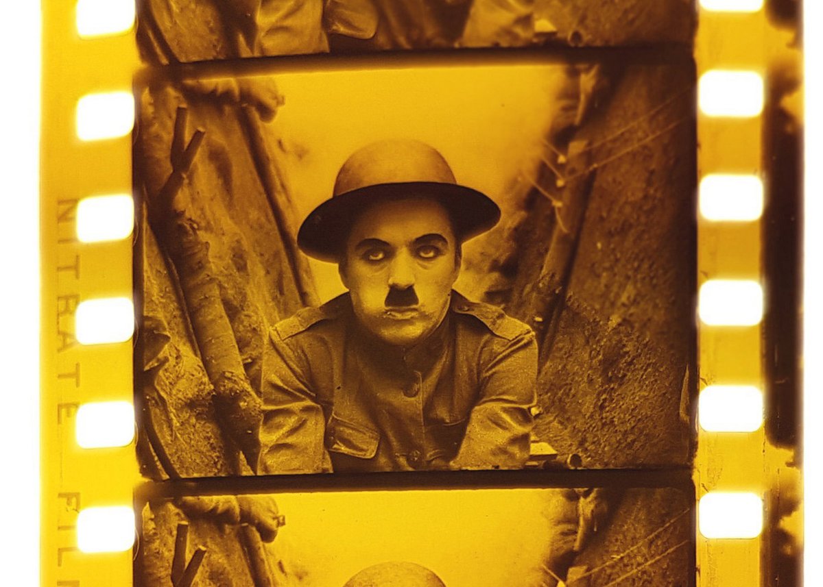lichtspielbern's tweet photo. Project MASh has successfully discovered 30 historical prints of Charlie Chaplin’s wartime comedy SHOULDER ARMS (1918). The deadline has been extended until October 16, 2022. Film archives and collectors – check your vaults and participate! https://t.co/AHib1RPtsc https://t.co/yoFAfqwJZs