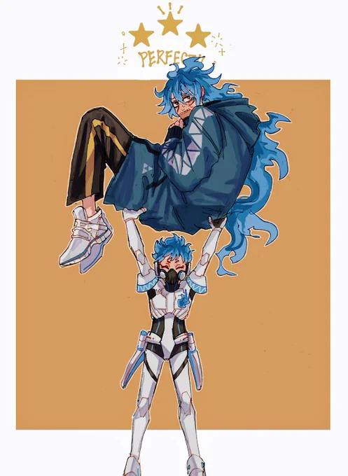 #twstファンアート 
ちっちゃいのによるでっかいの持てるか選手権(クラス別) 