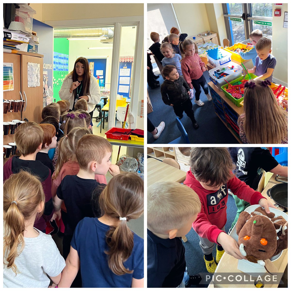 What an exciting Friday our children had today, We took a little adventure into the school to have a look at the primary 1 pavilion. This is a great start to our upcoming transition project 🎨📚. <a href="/MrsMacLean_P1D/">Mrs MacLean</a> <a href="/SmithShona/">S Smith</a> we took great care of your classrooms 😀