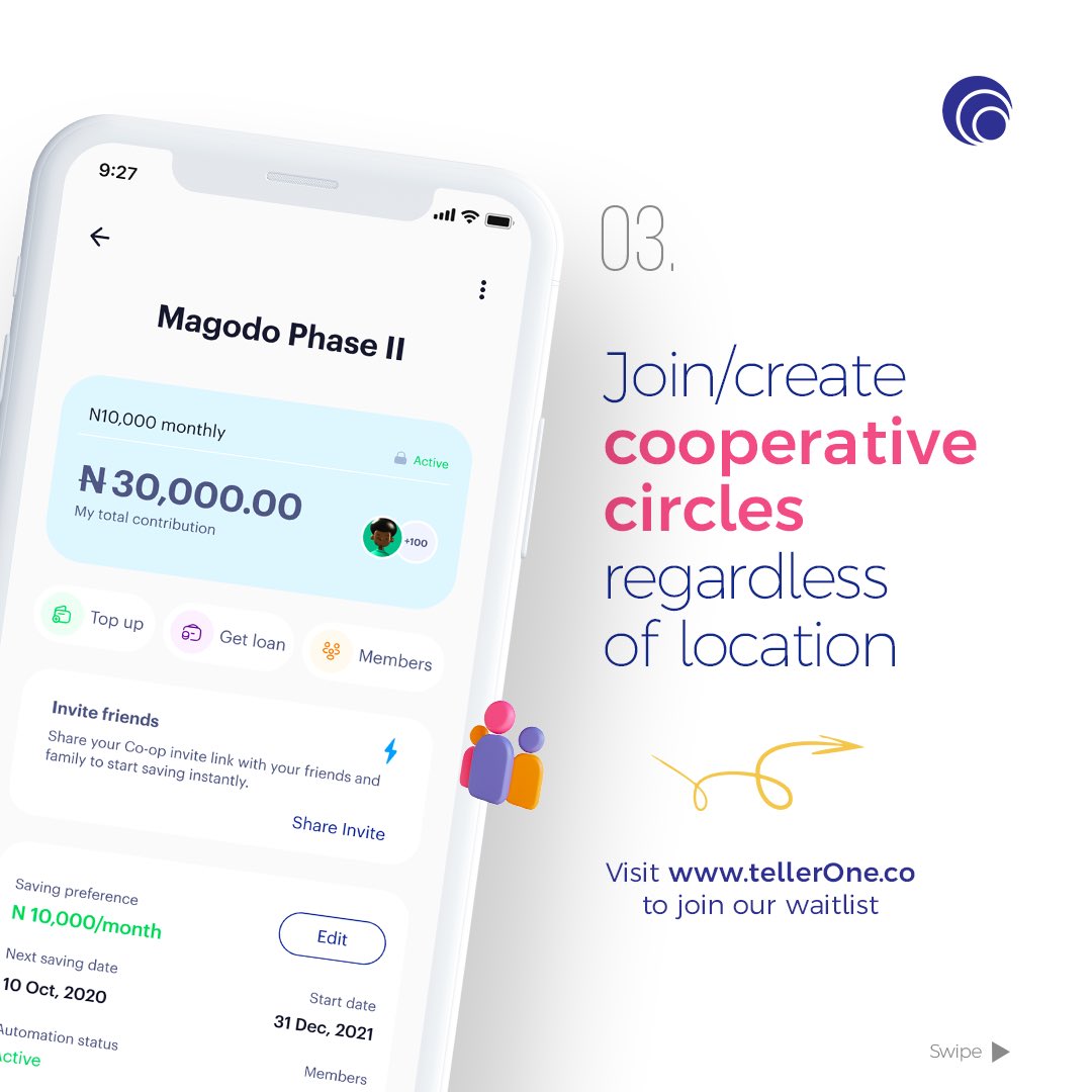TellerOneapp's tweet photo. 99 reasons to join the TellerOne app’s waitlist, we spotlighted 10, just for You! 

TellerOne app offers you a borderless banking, no CAP! 
.
Seamlessly Save, Set personal or Business goals in any currency. https://t.co/zhB6XJgyZO