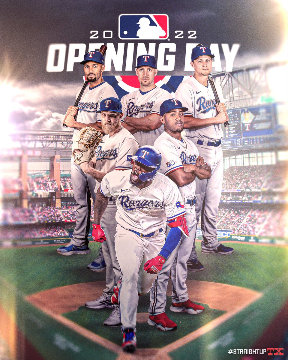 Rangers's tweet photo. The new era begins. #OpeningDay https://t.co/2gQlkAJ928