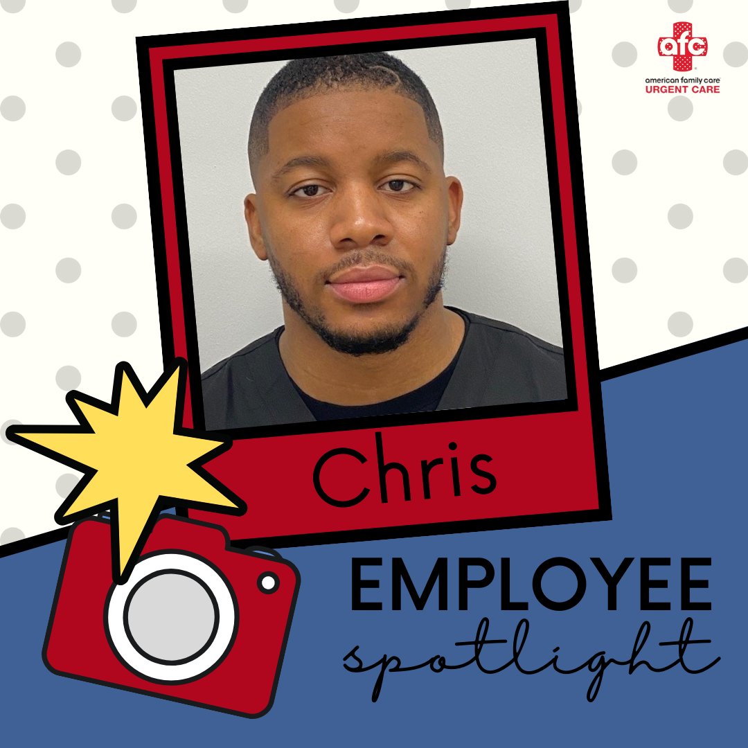 We love to put the spotlight on our staff members through our CARE (Create a Remarkable Experience) awards! Our staff member, Chris, displays our core values of Be Committed, Be a Team Player, Take Initiative, and Have Empathy on a daily basis. His... AFCUrgentCare.com/cheltenham/