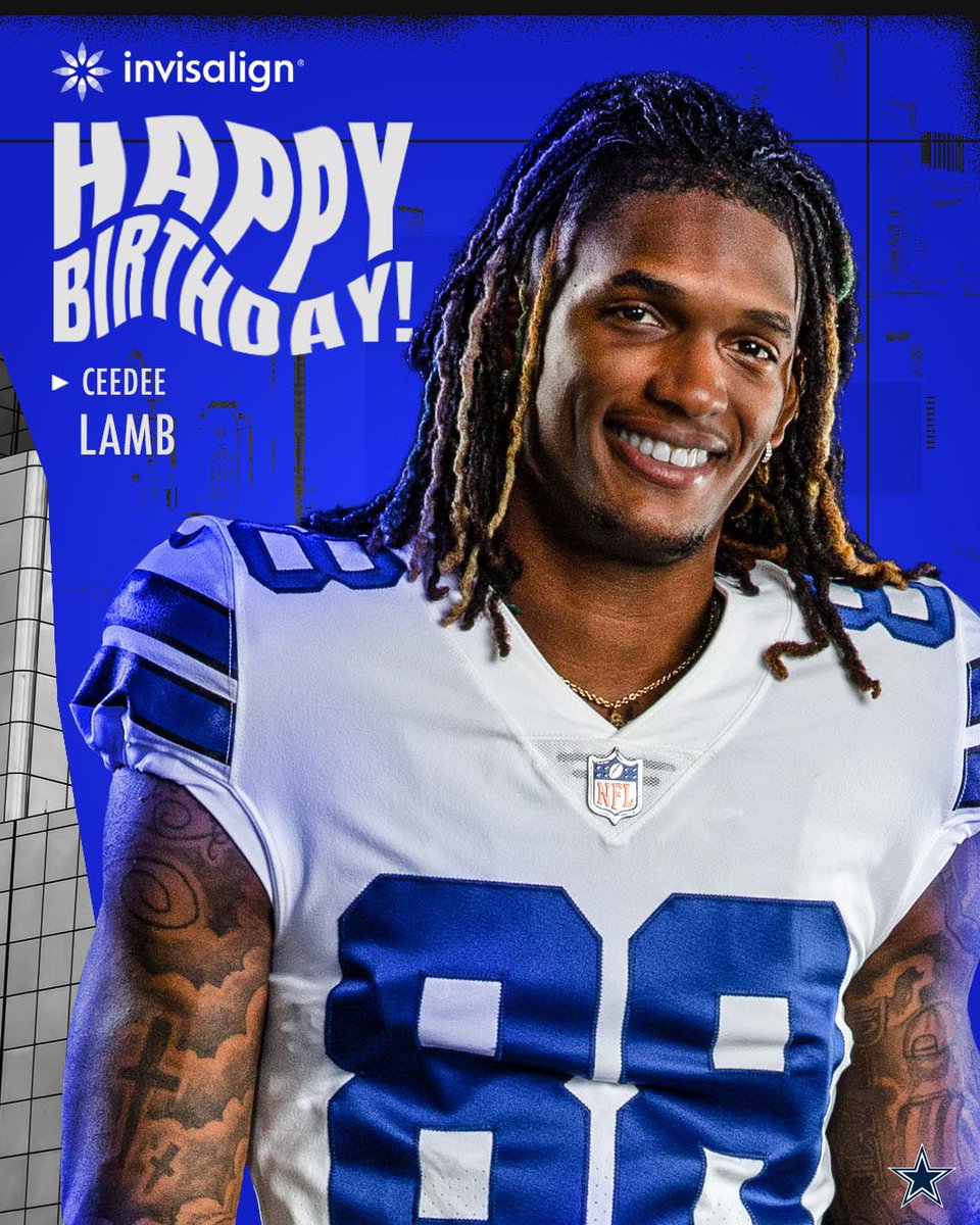Drop an 8️⃣8️⃣ to wish <a href="/_CeeDeeThree/">CeeDee Lamb</a> a HBD!

<a href="/Invisalign/">Invisalign</a> | #DallasCowboys