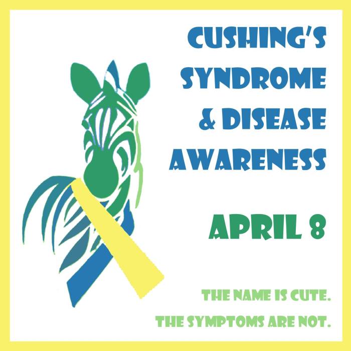 MaryO on Twitter "Today, April 8th, is Cushing’s Awareness Day. Please