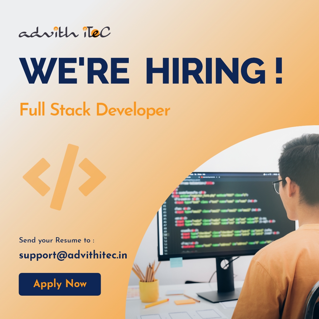 AdvithItec's tweet photo. We are hiring Full Stack Developers.

To know the details and to apply follow the link: https://t.co/w8pkR9NNIh

All the techies apply now!

#fullstackdeveloper #hiringdevelopers #recruitment #java #fintech #fintechjobs #hiring #fullstackdeveloperjobs #advithitec https://t.co/Lm3TfS7qe7