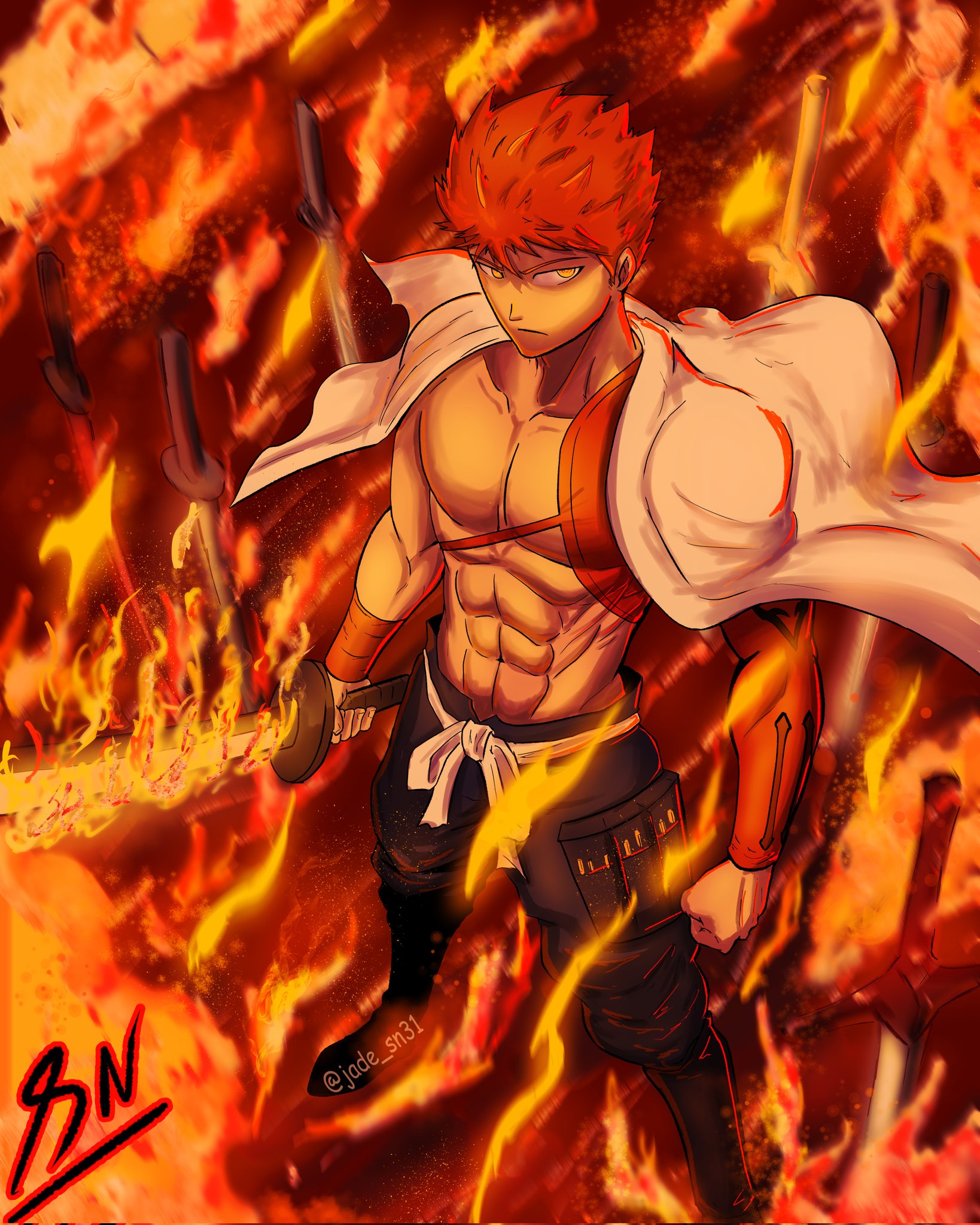 X 上的Jade_snArt(Exam Break)：「Senji Muramasa Fate Grand Order Art by me # muramasa #shirouemiya #emiya #shirou #fate #fgo #fatestaynight #fateseries  #saber #archer  / X