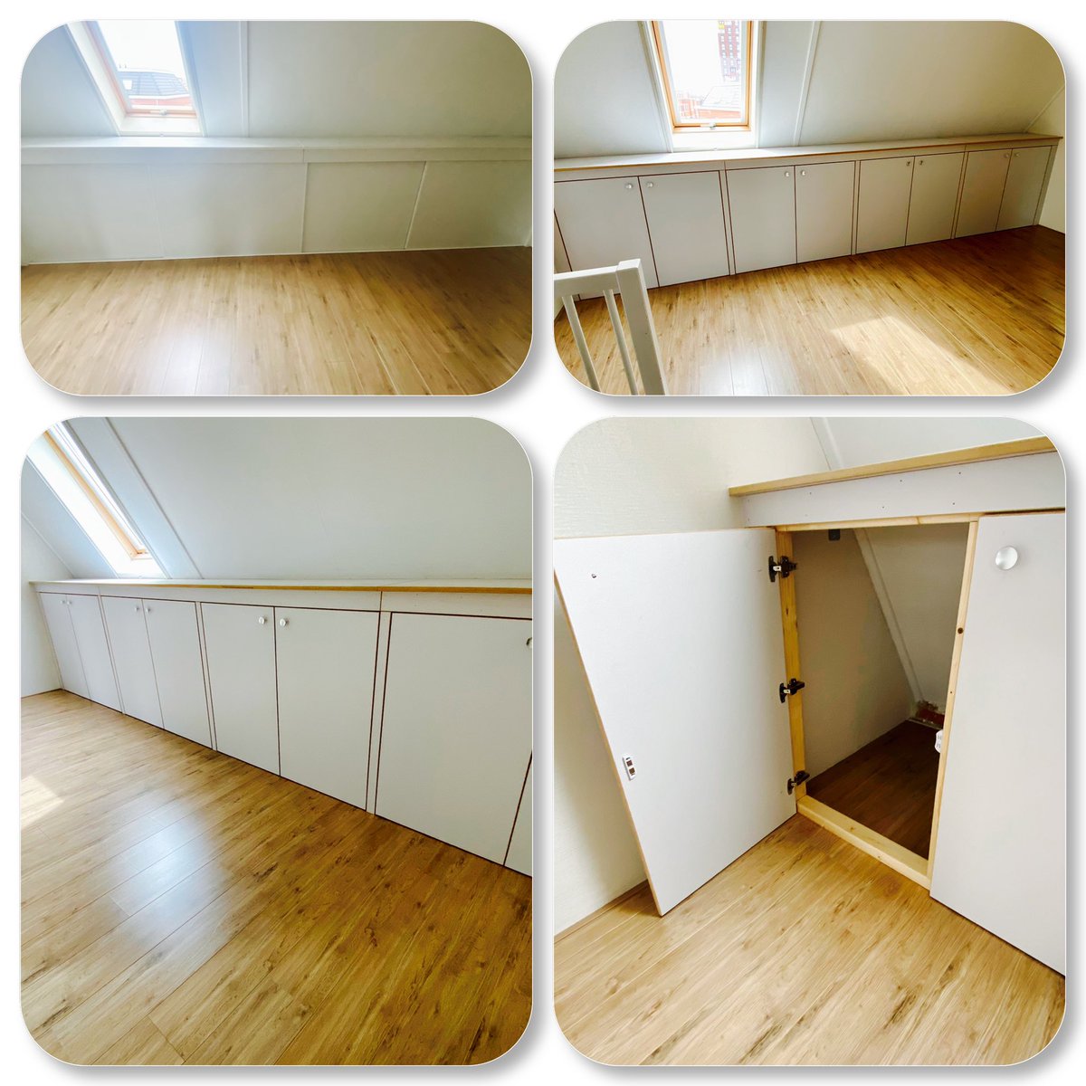 Slecht lopend schuifdeursysteem vervangen door draaideuren 🔨 📏🪚👌🏻💪🏻