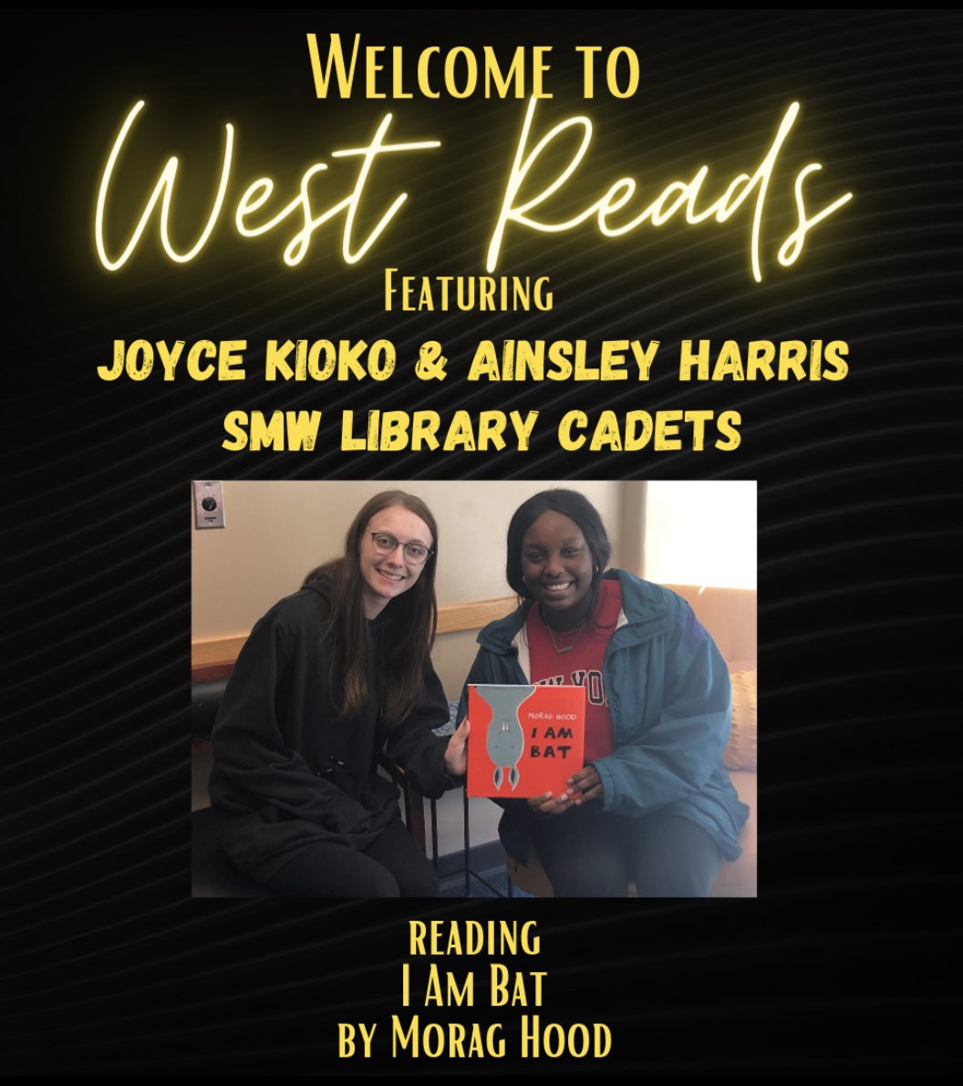 This week for #WestReads Elizabeth represents SMW Yearbook - Joyce &amp; Ainsley represent our Library Cadets! #ReadAcrossSMSD <a href="/theSMSD/">SM School District</a> <a href="/PawneePanthers/">Pawnee Elementary</a> <a href="/OPElementary/">Overland Park Elemen</a> @Buffaloes_SMSD <a href="/ApacheIS512/">ApacheIS SMSD</a> <a href="/LHLionsSMSD/">Lenexa Hills Elementary</a> <a href="/RStar512/">Rising Star Elementary ⭐️</a> @SunflowerSMSD <a href="/PrincipalOrr1/">Michael Orr</a> <a href="/amybrinn/">Amy Morgan</a> <a href="/AnneStowers19/">Anne Stowers</a>
