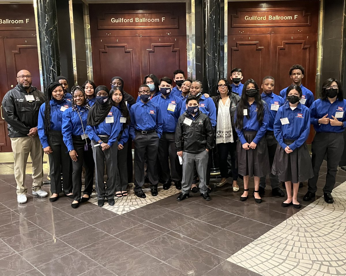 FredrickSellars's tweet photo. Jackson Middle School TSA (Technology Student Association) team will compete today at the Middle School State Conference. Excellence loading………..  @GCSchoolsNC @WCJackson4 https://t.co/HYqeFIMWC5