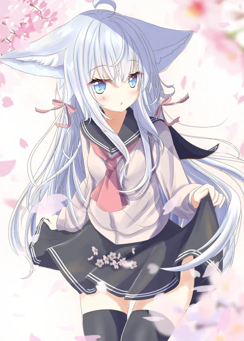 春桜ケモミミヴェルちゃん!
#ヴェールヌイ
#艦これ
#イラスト 