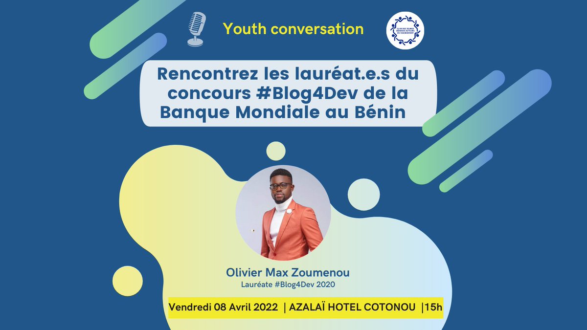 JeunesDuBenin's tweet photo. C'est tout à l'heure, à partir de 15h, notre rencontre & conversations à Azalaï Hôtel Cotonou.
Vous pouvez aussi suivre le Tweet live que nous ferons pour amplifier les conversations... https://t.co/LGQmtbuxUa