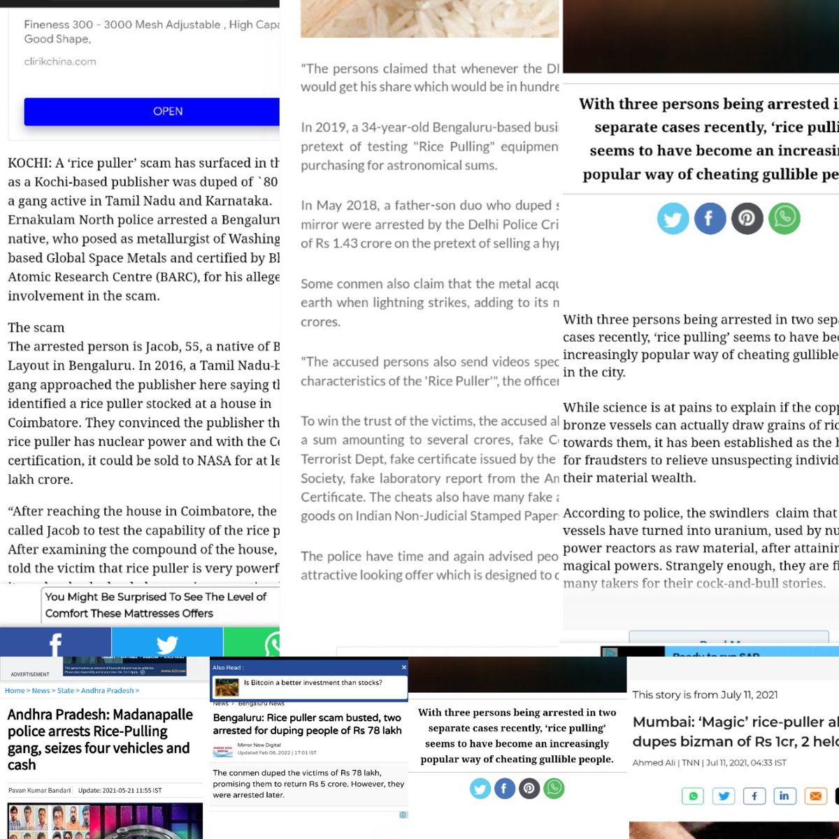 jaffology's tweet photo. How Trillionares are made?
#Scam #RicePulling #iridium
This Thread will cover,
1. How huge scams are introduced to common people
2. Who operates
3. Why people fall for it
4. Stakeholders
5. What are few Scams of I am speaking about
1/21 https://t.co/KAi3CgrHeC