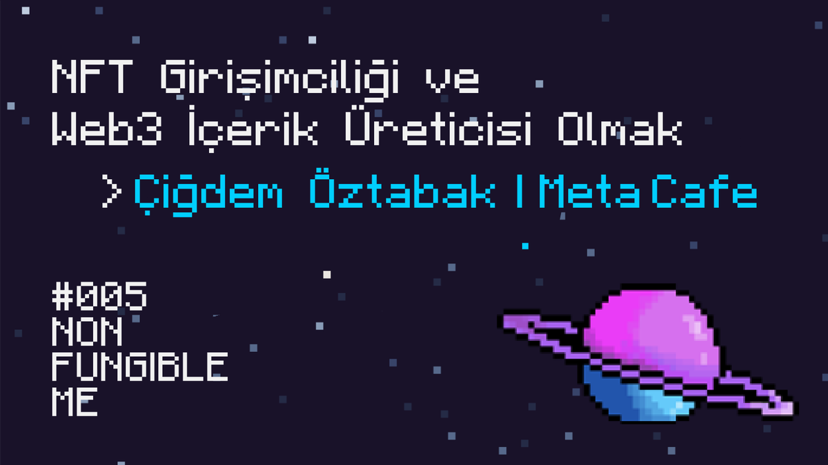 nonfungiblem's tweet photo. 🔥 NFM: @nonfungiblem 2. Sezonu 5. bölümüyle karşınızda.
📢 Bu bölümde 🎙️ @cigdemoztbk birlikte "Episode #5 NFT Girişimciliği & Web3 İçerik Üreticisi Olmak" üzerine keyifli bir podcast sohbeti gerçekleştirdik. #nft #web3 #nfm #metacafe
🔗https://t.co/RG7oSO0P8T https://t.co/qgAoz9GgtH