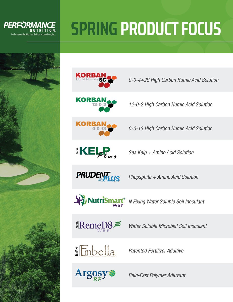 PerformanceFert's tweet photo. Spring Forward with these Performance Nutrition turf health products...

#PerformanceAdvantage https://t.co/n7QbVGtTSF