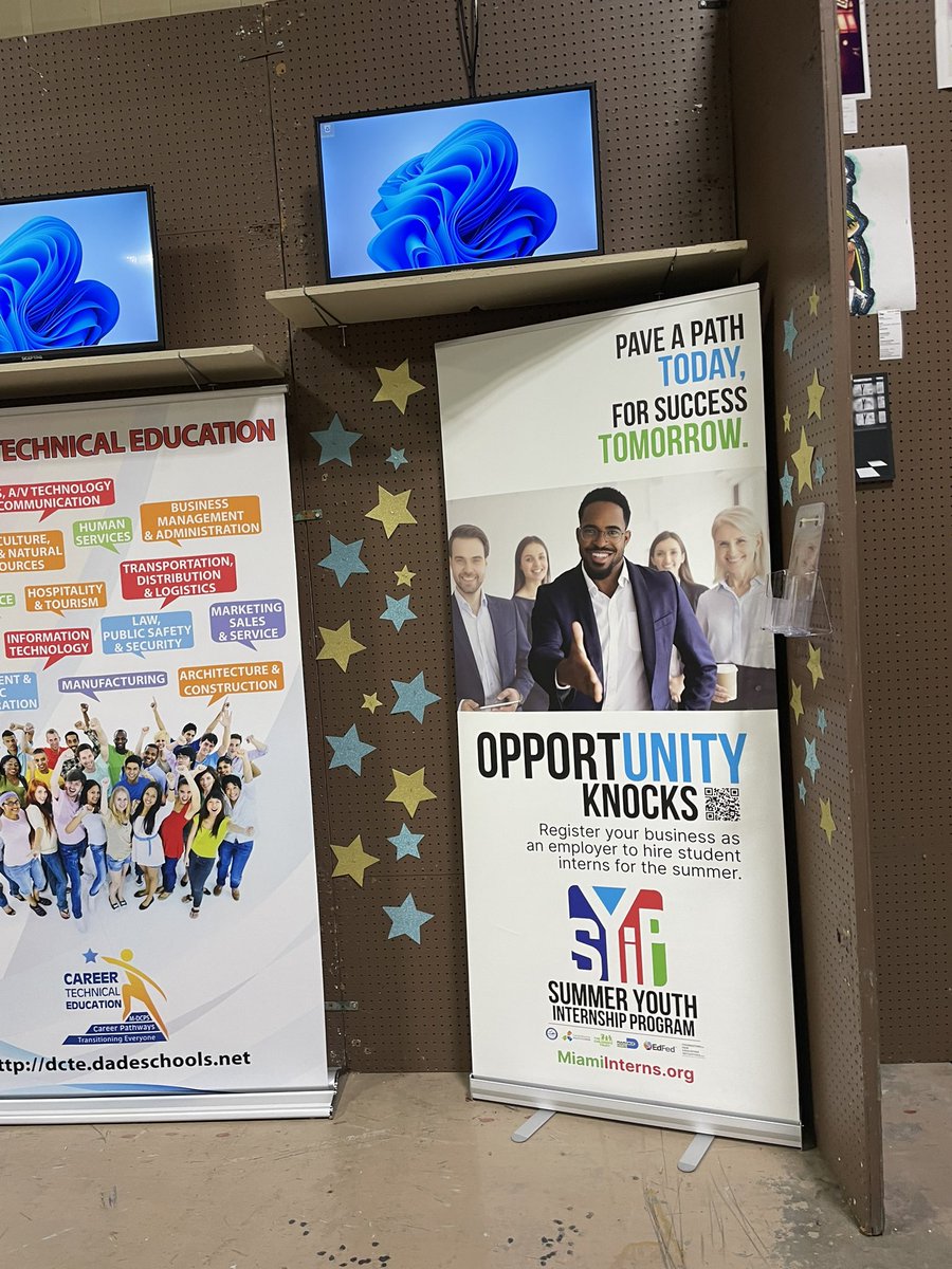 CTEMiami's tweet photo. Miami-Dade businesses, this message is for u! Help create leaders of tomorrow participate in 2022 Summer internship program @MDCPS @childrenstrust @MiamiDadeCounty @CareerSourceSFL @fneigivesΒ @EdFedCUΒ you hire-we pay #SYIP #MiamiInterns https://t.co/QfFrG7Yicc https://t.co/bi2WMlrjaL
