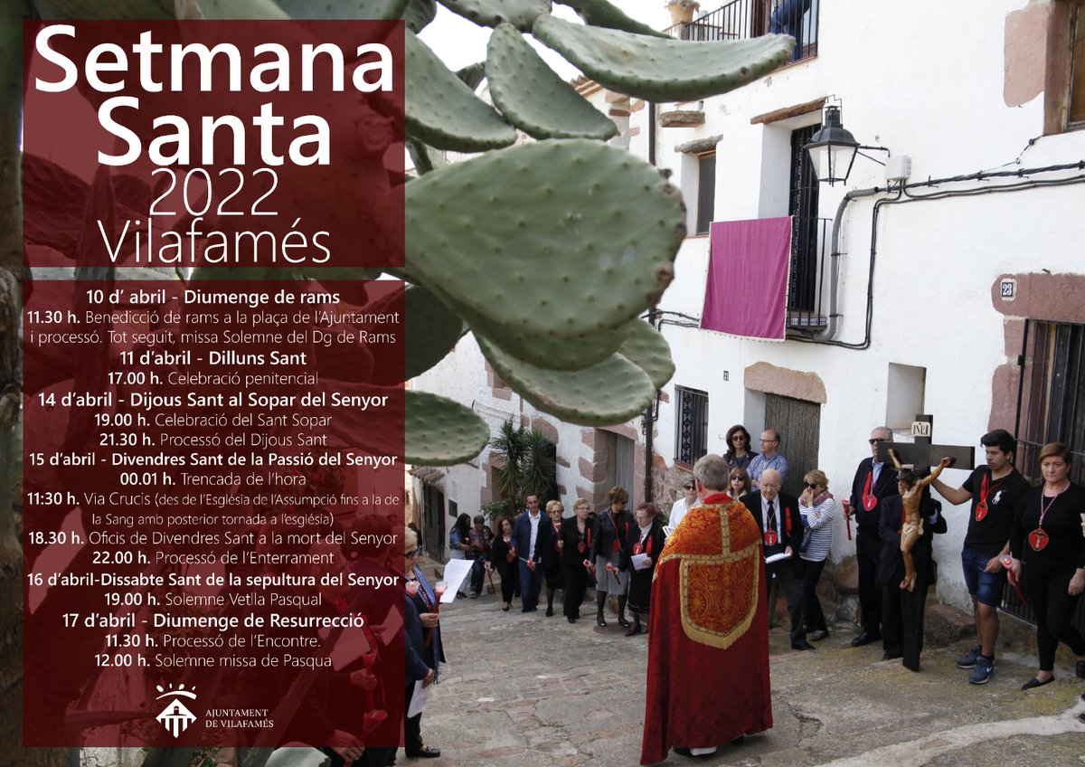 Programación de Semana Santa en Vilafames