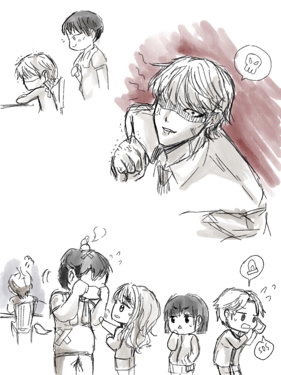 (Dont mind me im just posting my Taehoon Hobin fanarts I alr posted on insta..) A story about Seong Taehoon’s bad day #유호빈 #성태훈