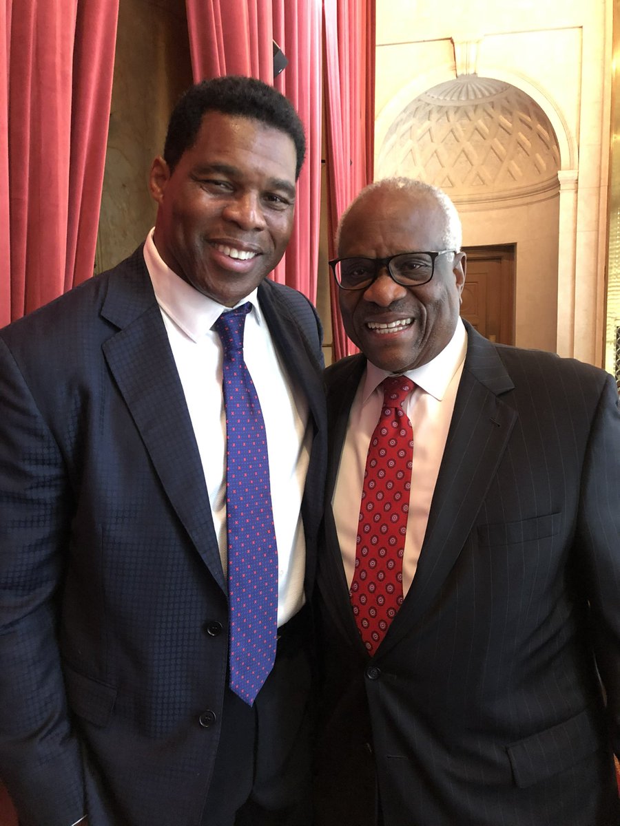 MalloryJaspers's tweet image. Herschel got to spend time with Justice Thomas while in DC to receive the Horatio Alger Award this week. 🇺🇸 #gapol