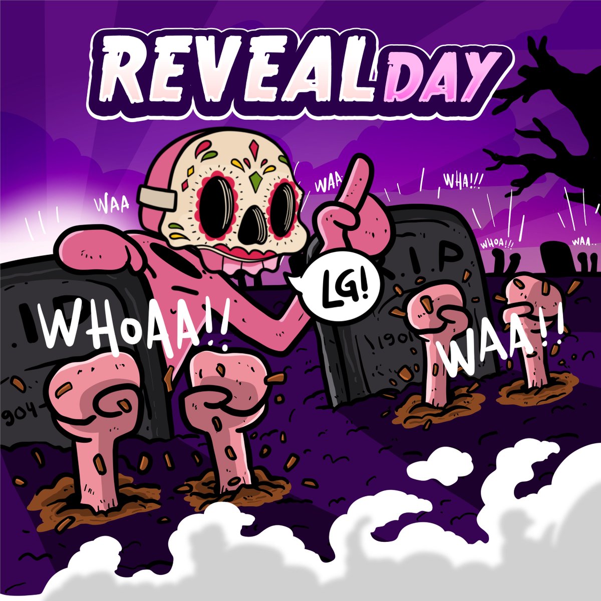 Reveal Day has arrived!

⏰ 5pm EST

We will be hosting a Spaces for our reveal later, link to follow 🎉

LG Muerto's!