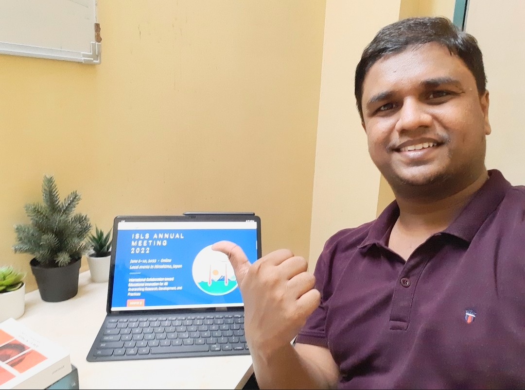 sabbanwarvivek7's tweet photo. Registered for #isls2022, my first @isls2022 conference.
Looking forward to present my paper on learner engagement and scaffolding the learning during pandemic times through @eyantra_iitb robotics competition.
PS: plants (fake) in this selfie are also from IKEA
#PlantsOfISLS https://t.co/upSrIdVHph