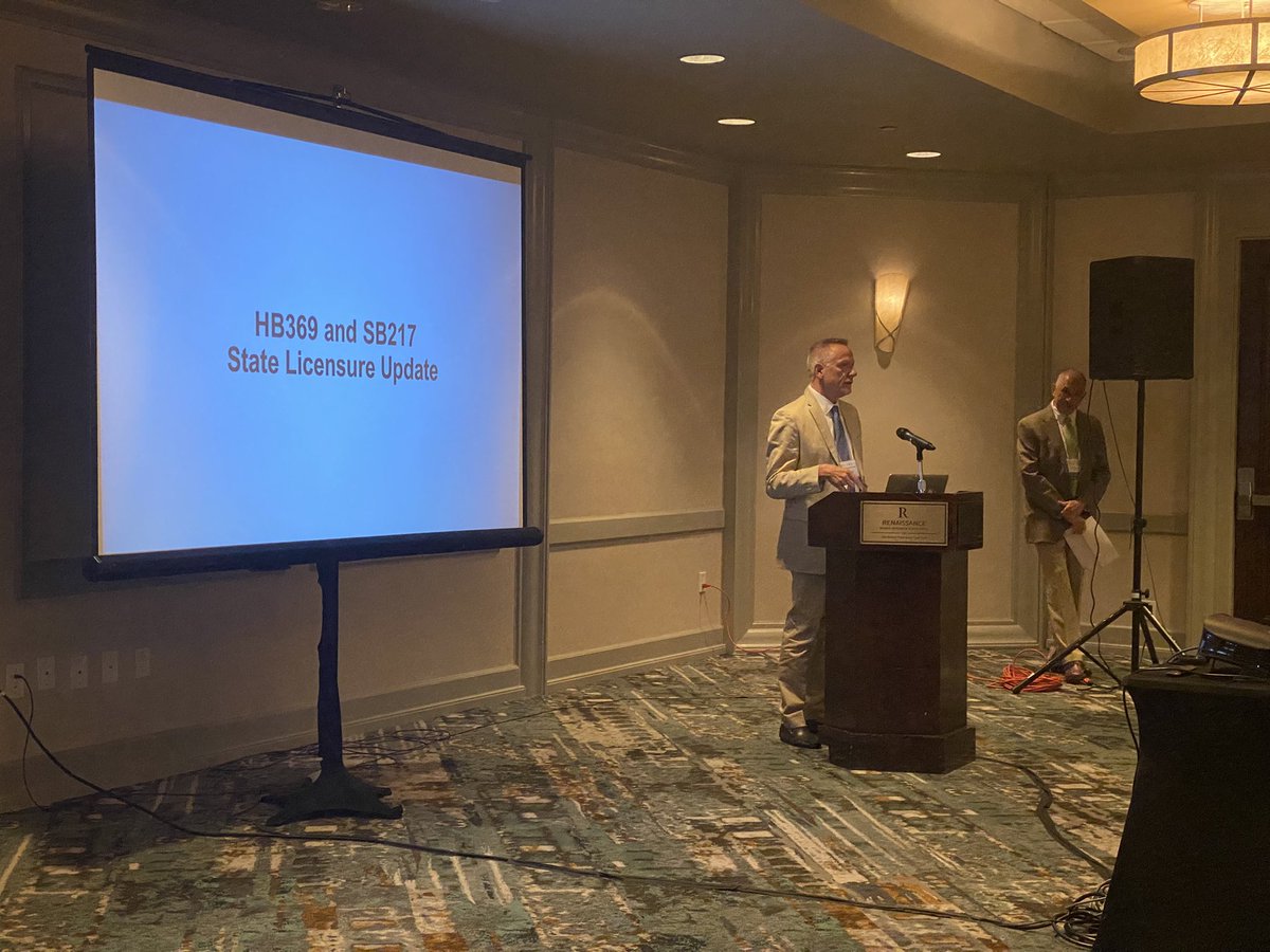 theALSRT's tweet photo. ALSRT President-Elect, Dale Smith gives an update on #licensure bill efforts in #Alabamalegislation https://t.co/D3poB90eXK