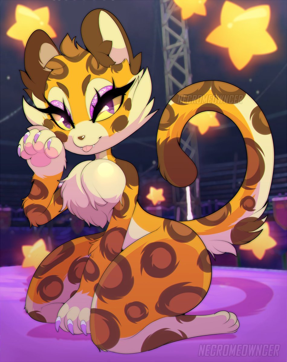 necromeowncer's tweet photo. the lethal leopard ⭐️ https://t.co/0RiozIfLpv
